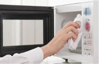 Microwave cleaning